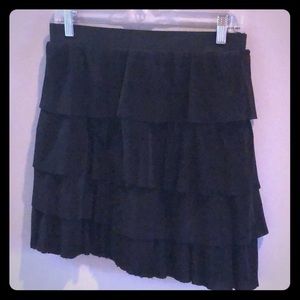 H & M Black Tiered Skirt